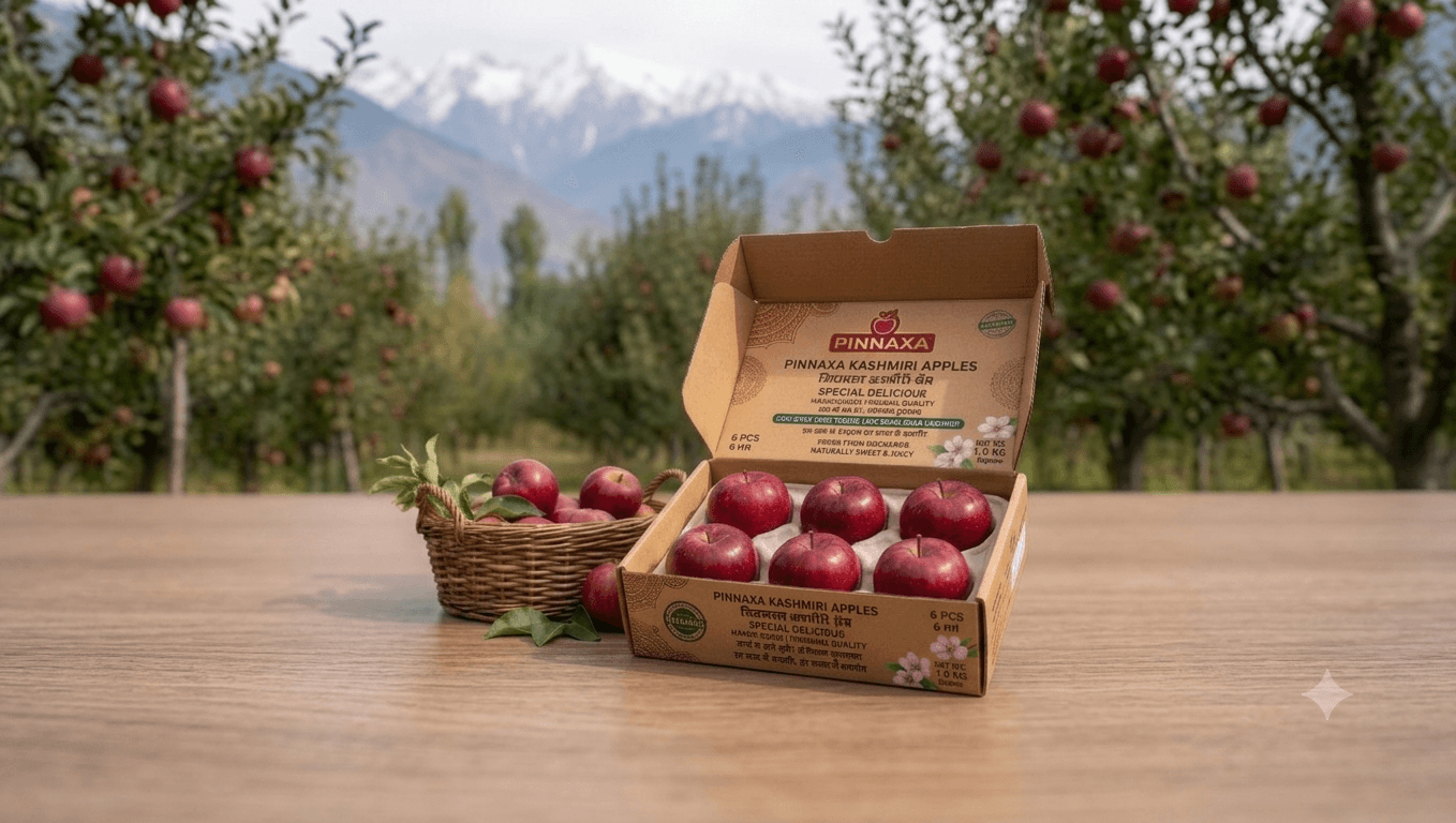 Kashmiri Apple - Red Delicious Pack of 6 Pcs 1 Kg